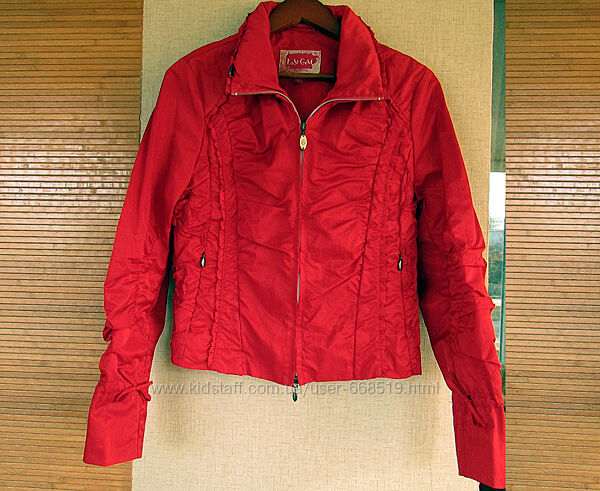 Жіноча легка куртка, вітровка, червона, 46 розмір М
