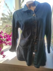 Джинсовый пиджак бойфренд