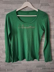 Зелёный лонгслив United colors of benetton 