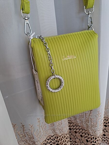 Сумка клатч женская  салатовая маленькая сумочка 