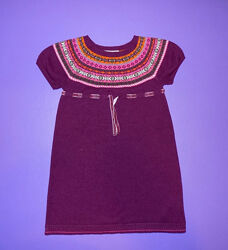 Теплое платье туника с орнаментом H&M на рост 110-116см на 4-6лет