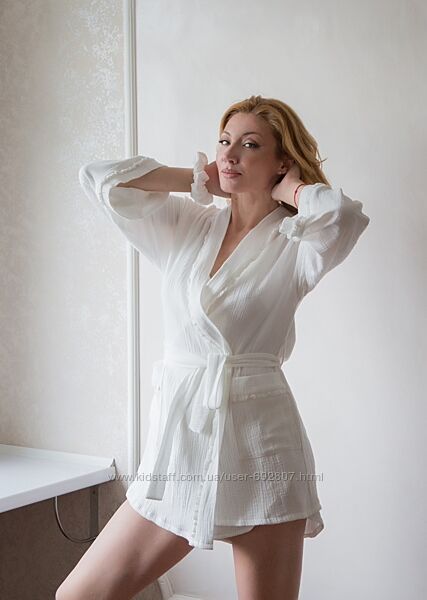 Халат жіночий з мусліну 