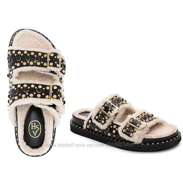 АкціяРозкішні брендові шльопанці ASH на овчині 37р.