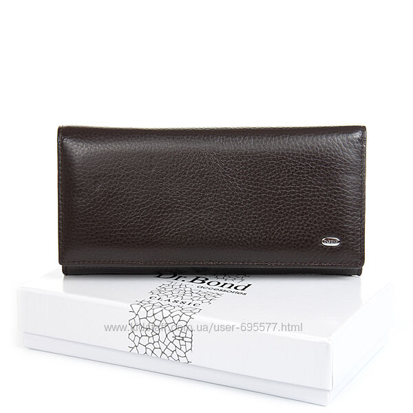 Гаманець з натуральної шкіри DR. BOND