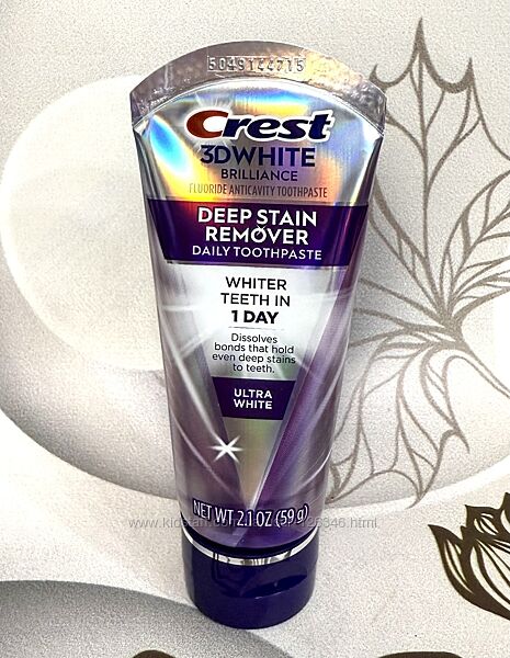США Преміум відбілююча зубна паста Crest 3D White Deep Stain Remover