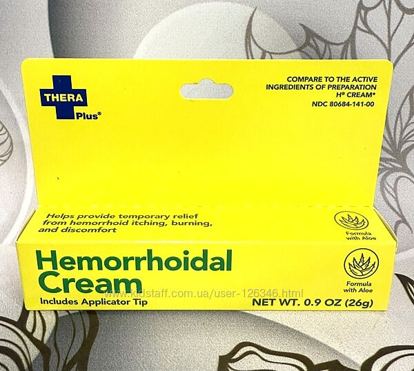 США Крем з аплікатором від геморою Thera Plus Hemorrhoidal