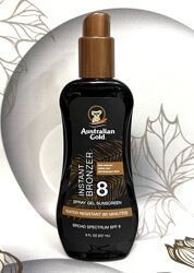 США Сонцезахисний спрей-гель з бронзатором Australian Gold Instant Bronzer 