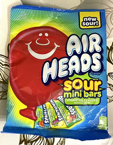 США Фруктові цукерки з кислинкою Airheads Candy Sour Mini Bars