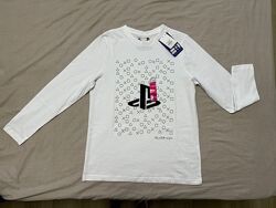 новый белый лонгслив реглан Primark для мальчика 152