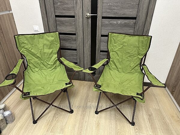 кресло стул раскладной походный с подлокотниками 2 шт.