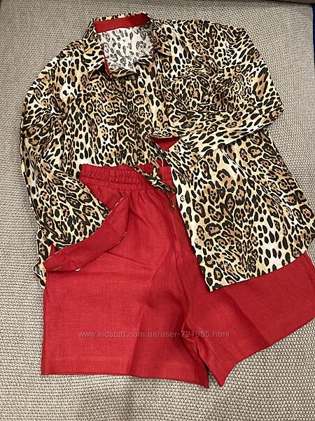 Костюм з льону