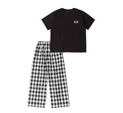 Піжама літня легка натуральна хлопчик футболка широкі штани