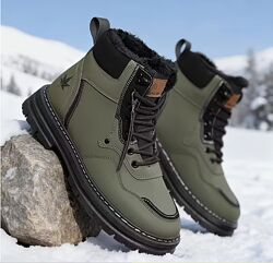 Чоловічі зимові черевики на хутрі. mainalun. р. 43 - 44. устілка 27 см.