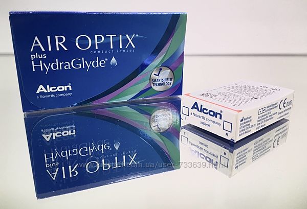 Air Optix plus HydraGlyde контактные линзы