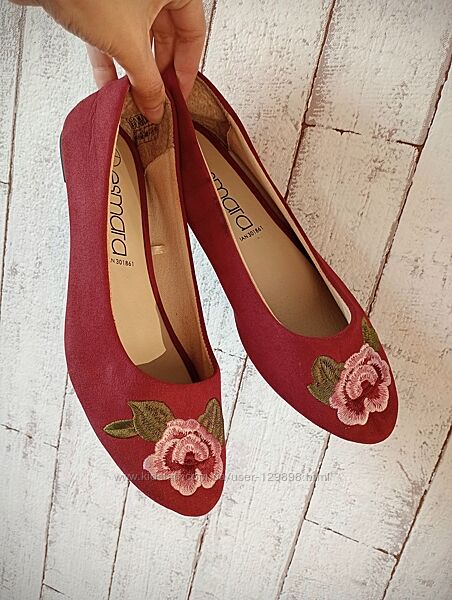 Балетки лодочки вишивка esmara 37-38 розмір