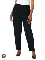 Плотні чорні брюки мом висока посадка FJ