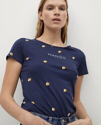 Бавовняні футболки Mango, розміри М, L в кольорах.