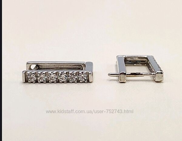 Золотые серьги 585пр Дорожки