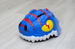 Дитячий шолом Crazy Safety Blue Dragon. Розмір 49-55