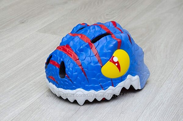 Дитячий шолом Crazy Safety Blue Dragon. Розмір 49-55