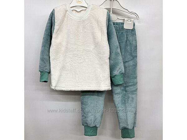 Піжама тепла махрова дитяча для дівчинки хлопчика