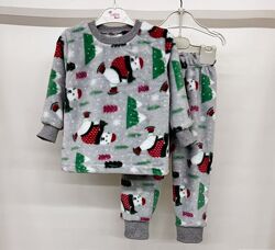 Піжама тепла махрова дитяча для дівчат та хлопчиків