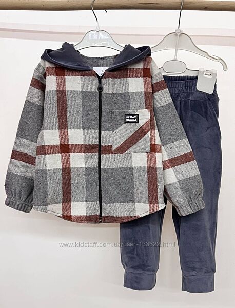 Костюм сорочка кашемір капюшон штани велюр