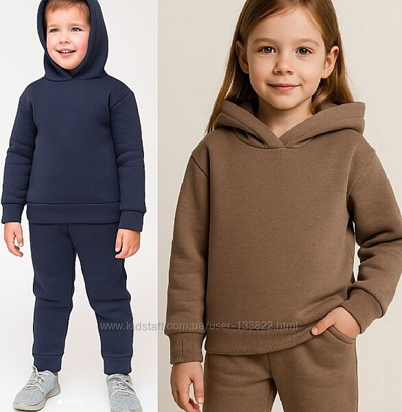 Костюм теплий дитячий на флісі для дівчинки хлопчика