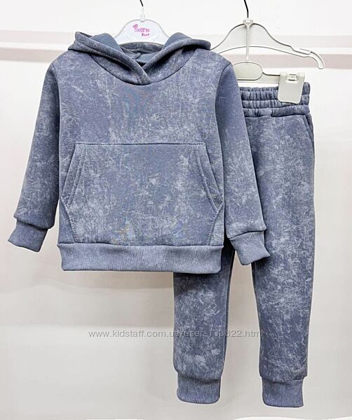 Костюм теплий дитячий на флісі для дівчат хлопчиків