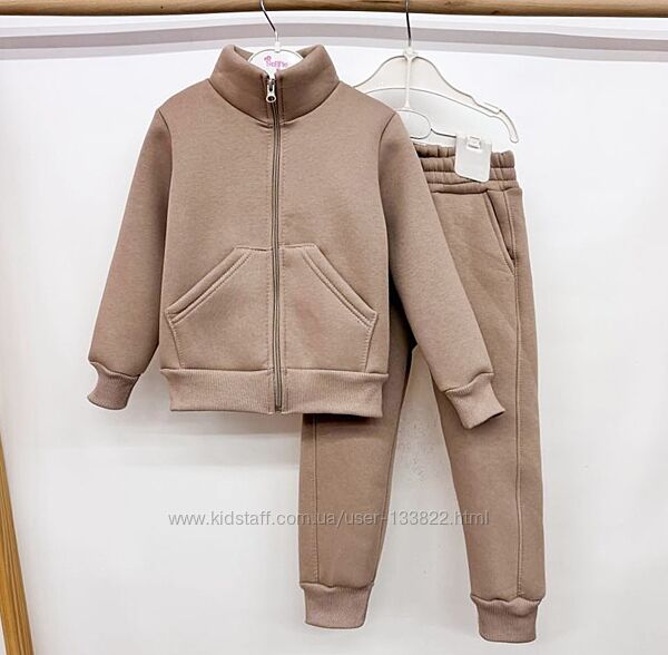Костюм теплий дитячий на флісі для дівчинки хлопчика
