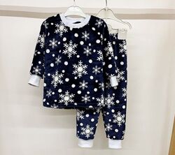 Піжама тепла дитяча махрова для дівчат та хлопчиків