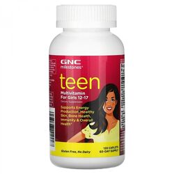 Вітаміни для дівчаток GNC Milestones Teen Multivitamin for Girls 12-17. Ори