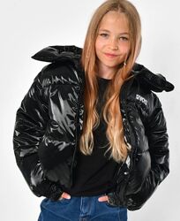Пуховик глянцевым эффектом X-Woyz для девочки