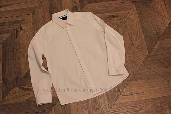 Белая рубашка премиум класса Next Premium на 9 лет рост 134 см