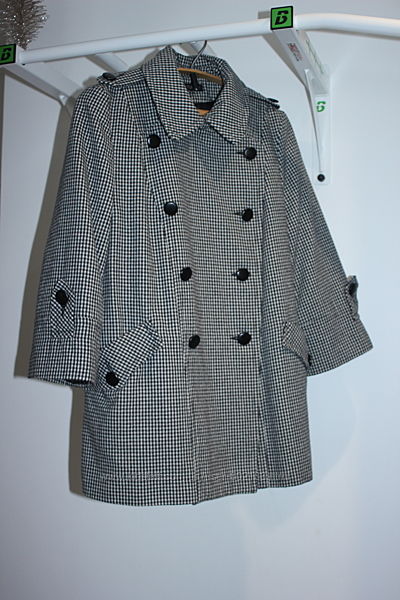 Стильное короткое пальто в клетку Topshop 50 шерсть размер 44 на 50