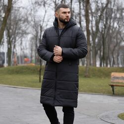 Чоловіча зимова куртка пуховик подовжений Парка Якісна До -20
