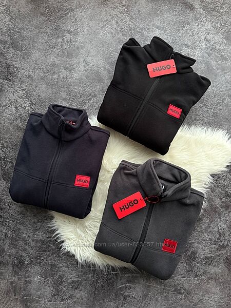 Чоловіча флісова кофта Nike та Hugo Люкс якості  m - xxxl 3 кольори