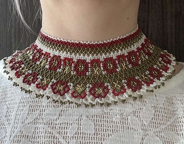 силянка, гердан, чокер, прикраса під вишиванку, ручна робота