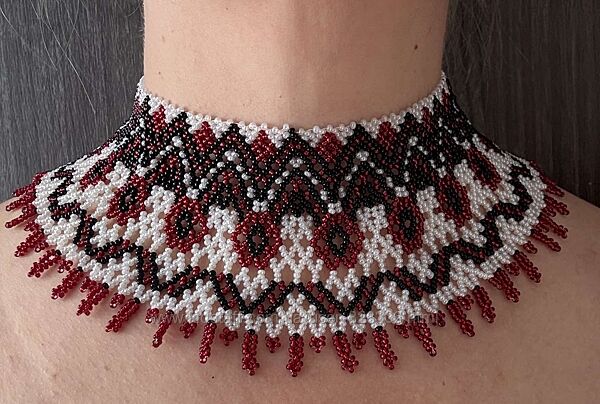 силянка, гердан, чокер, прикраса під вишиванку, ручна робота