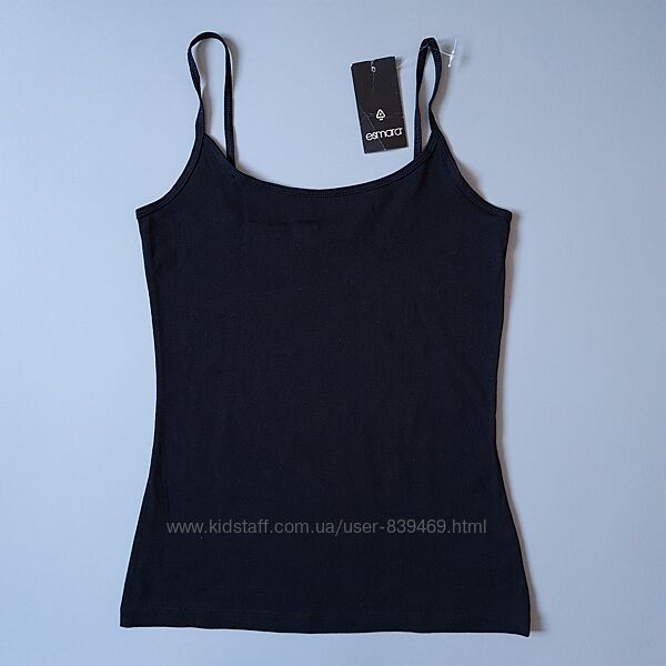 Маєчки жіночі бавовняні на вузьких бретелях Esmara Німеччина, S