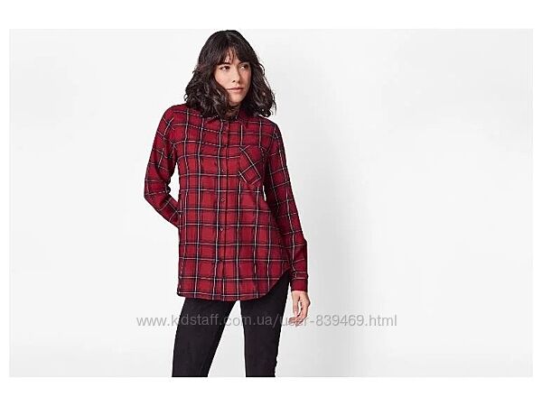 Сорочка жіноча фланелева клітинка Esmara Німеччина, р-ри 40, 44 наш