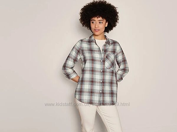 Сорочка жіноча фланелева клітинка Esmara Німеччина, р. М