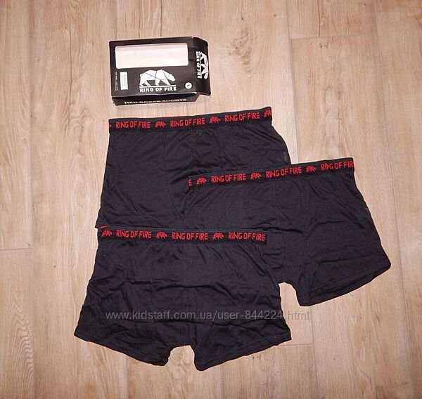 Труси чоловічі боксери Ring of Fire 3 шт, суперціна