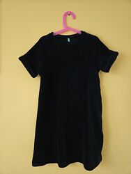 Лаконічна чорна святкова італійська сукня бенеттон ucb