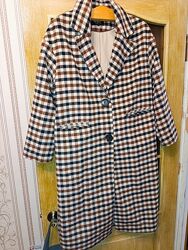 Стильное клетчатое пальто ONLY в идеале 