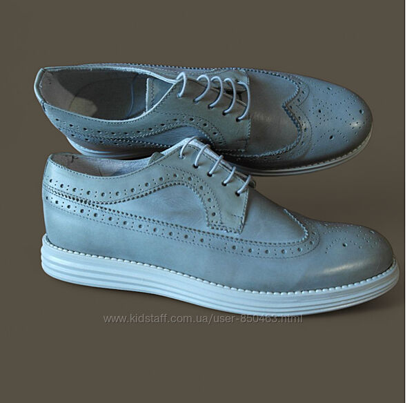 Натуральная кожа Стильные мужские туфли Италия 44р.