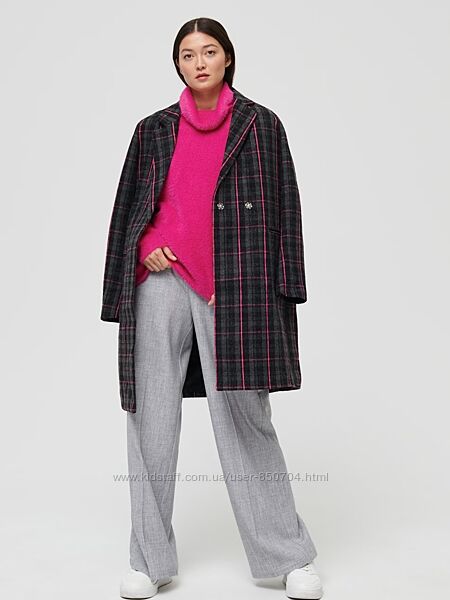 Пальто з тканини з додаванням вовни Sinsay