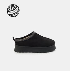 Утеплені шльопанці жіночі Sinsay з овчиною та вовною