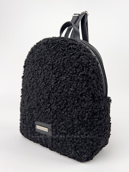 Зручний хутряний рюкзак Alba Soboni, чорний