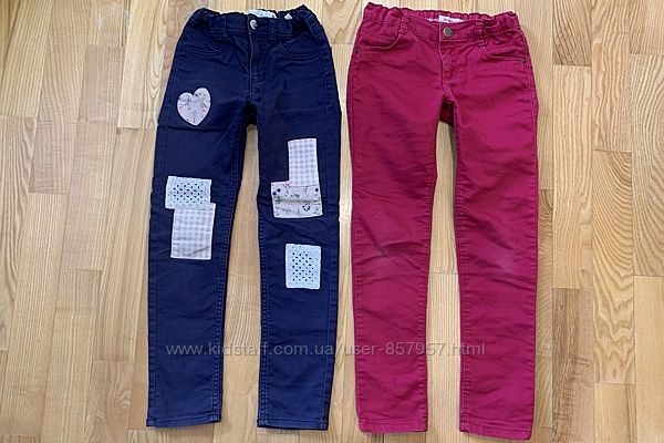 Легкие котоновые штанишки брюки H&M, In extenso на 7-9 лет